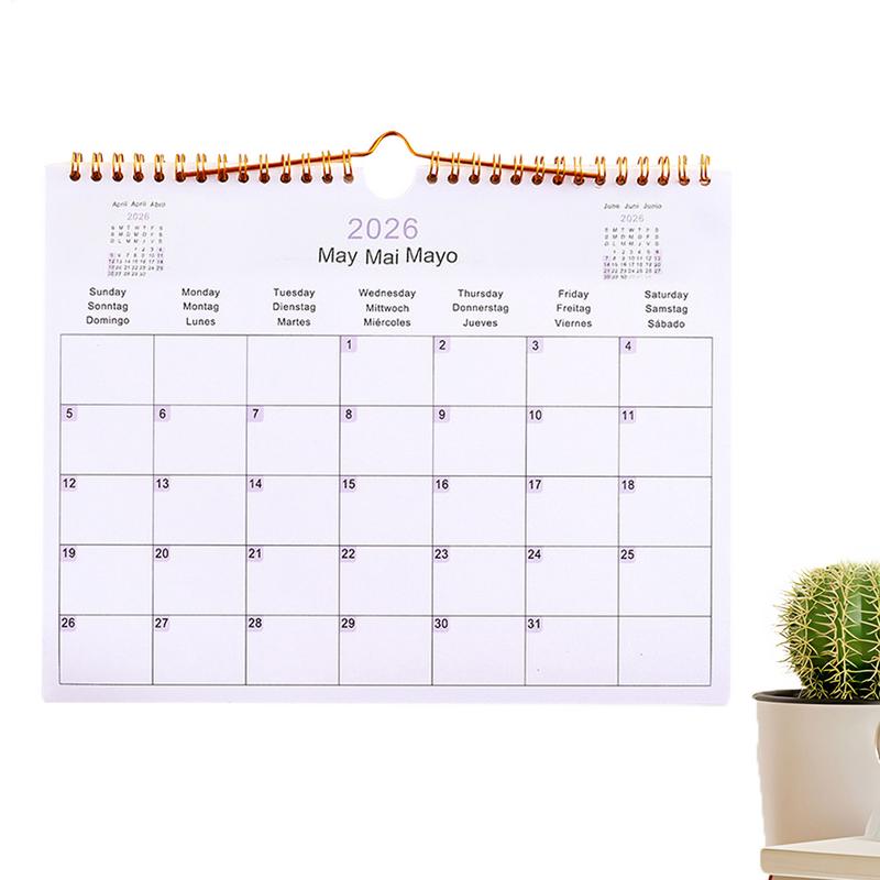 Kalender 2025 20252026 Kalenderplanner Meertalige spoelplanner Agenda Organisator Planning voor thuiskantoor Schoolklas
