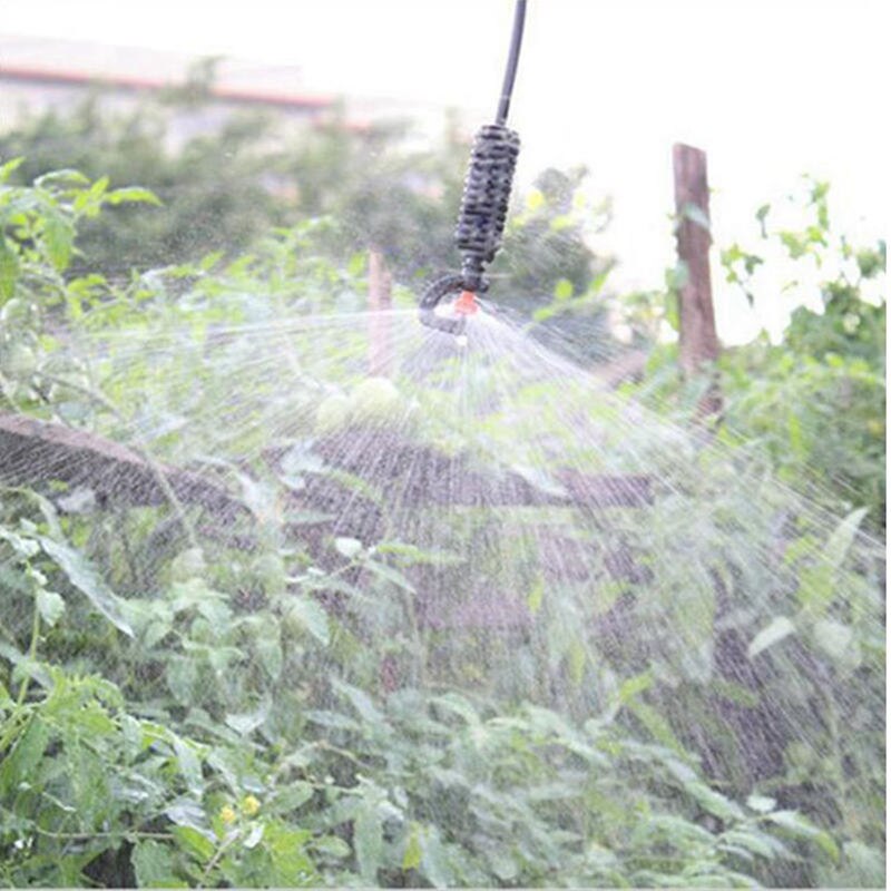 10set 7.5mm Joint G-Type 360 Degree Rotating Sprinkler+Bracket Garden Inserted Ground Irrigation System Emitters