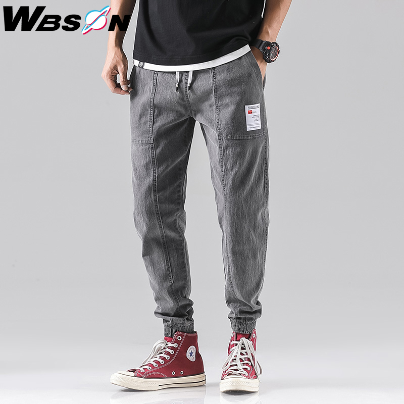 Wbson mænd jeans mænd mode mænd baggy slim jeans mænd jogger jeans jeans mænd cargo jeans syg 2307