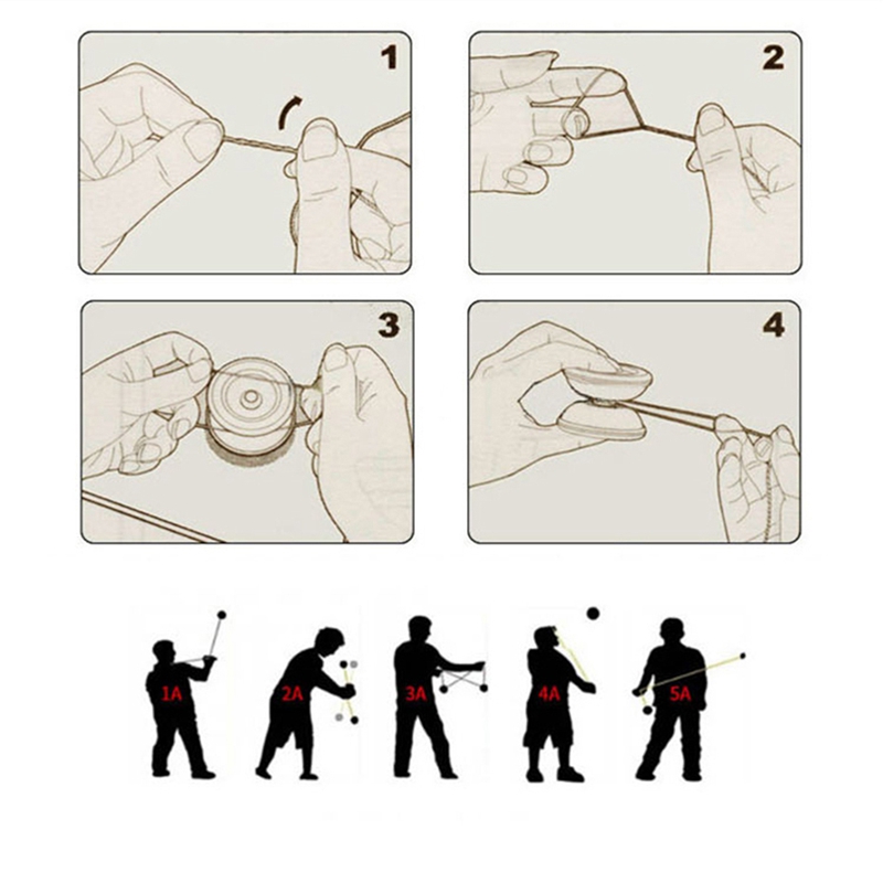 BEBOOYOYO Metal Yoyo Set de yoyos Yo + guante N12 Yoyo Metal Yoyo juguetes clásicos