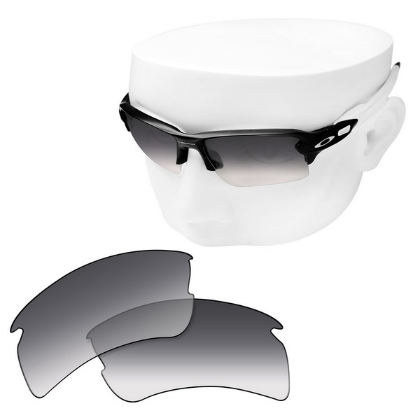 OOWLIT polarizadas lentes para Oakley Flak 2,0 XL OO9188 gafas de sol: Grey Gradient