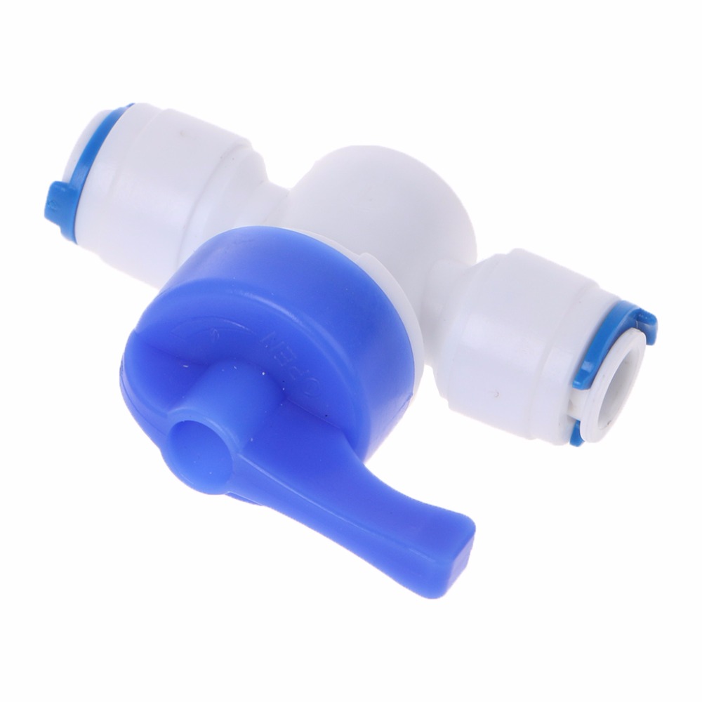 1/4'' Inline Ball Valve Quick Connect Shut off For RO Water Reverse Osmosis