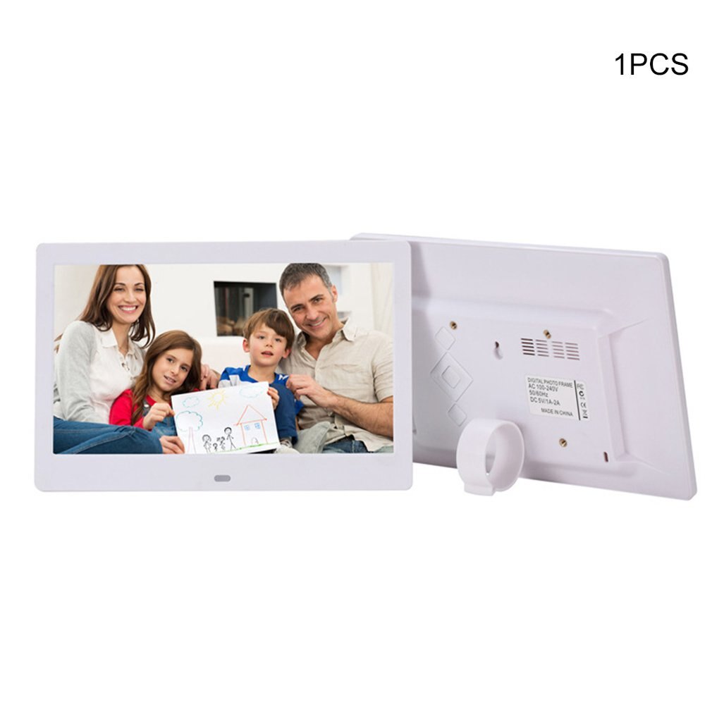 10 polegada tela led backlight hd digital photo frame álbum eletrônico foto música filme função completa bom presente