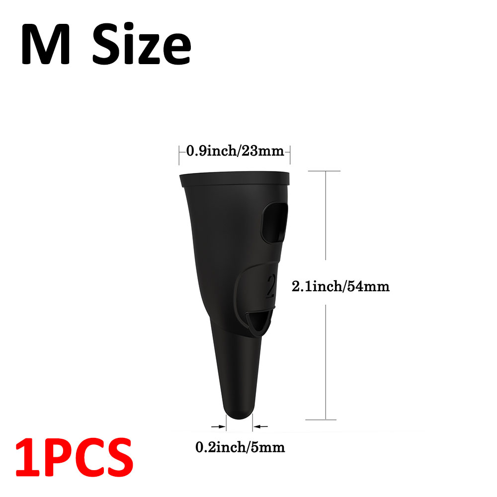 Bolígrafos de silicona suave para dedos, guantes universales de pantalla de tableta de sensibilidad de alta precisión para IPhone/iPad/tableta Android: Negro
