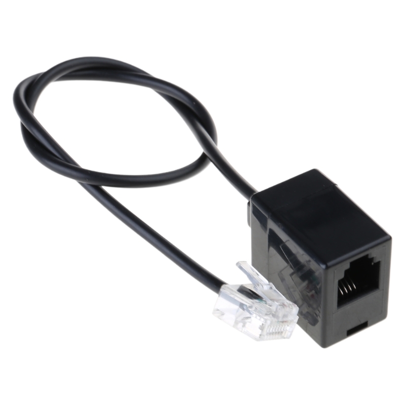 RJ45 to RJ11 Converter Adapter Cable Connector, Ethernet To Phone Line Connector RJ45 8P8C Male To RJ11 6P6C Female Cord: Default Title