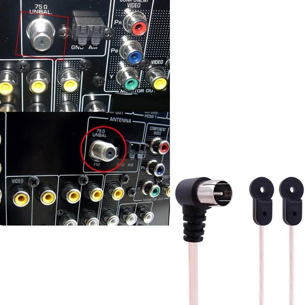 Antena FM de 75ohm, receptor estéreo de sonido Natural para Radio FM/Hi-Fi/DAB/ TV, uso interior para YAMAHA, 2M
