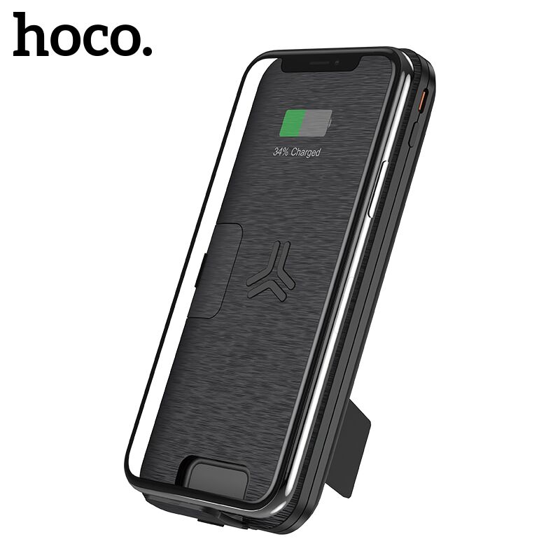 Hoco 10000mAh QI Draadloze Oplader Power Bank QC3.0 + PD 18W Snel Opladen USB Powerbank Externe Batterij voor iphone 11 Samsung S10