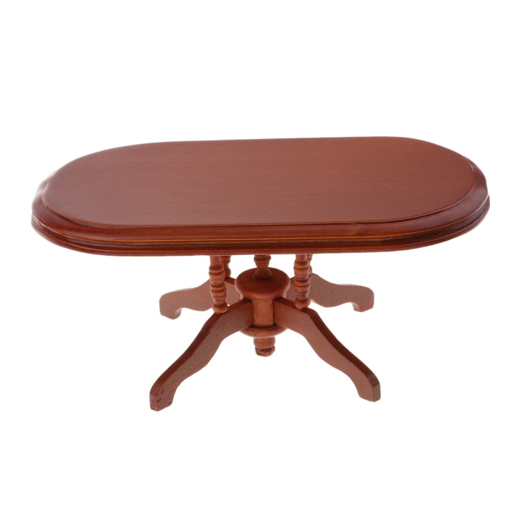 1:6th Skala Puppenhaus Holz Ende Tisch Kaffee Tisch Wohnzimmer Möbel