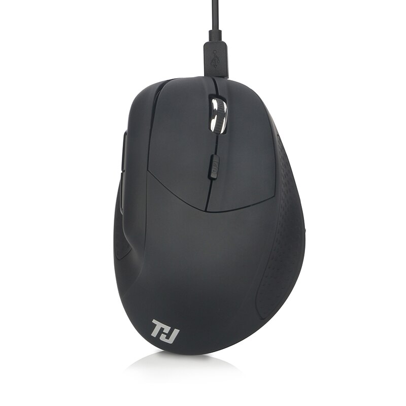 2.4G Wireless Mouse Rechargeable Ergonomic Vertical Gaming Mouse 6 DPI level up to 4800DPI for PC Laptop MacBook