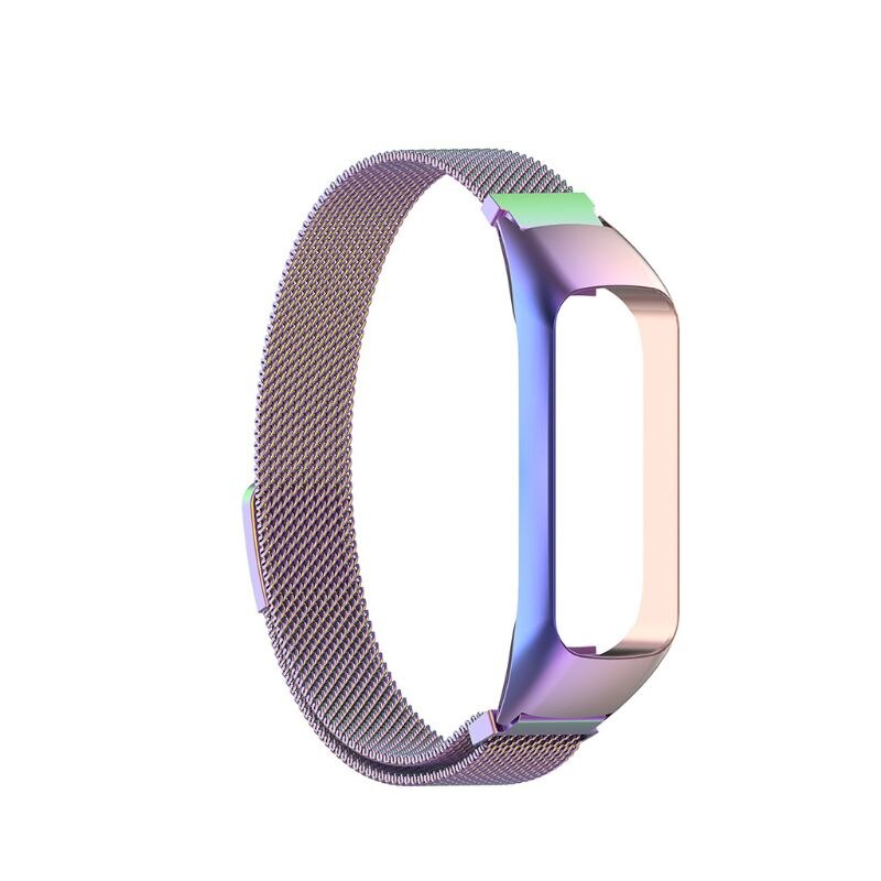 Smart klocka band passform e handledsband milanese rostfritt stål utbyte magnetisk rem för samsung galaxy fit-e smart ban: E
