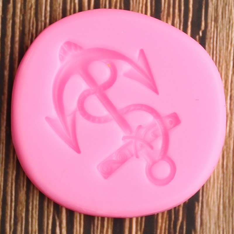 Anker silikone form fondant kage dekorationsværktøj polymer ler slik chokolade gumpaste forme køkken bageforme