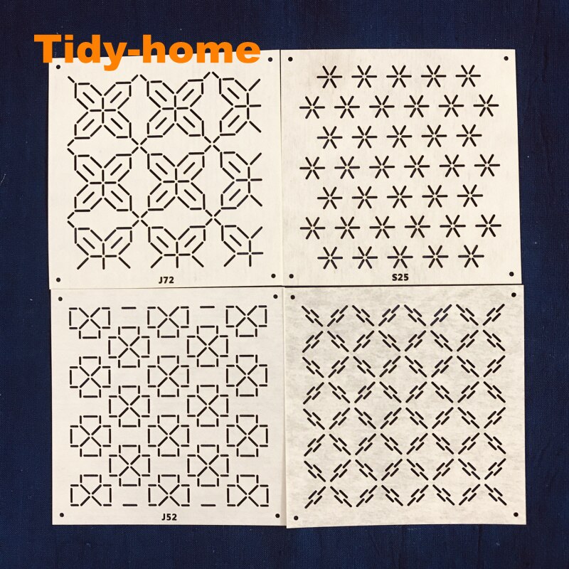 Sashiko Drawing Template Sashiko Stencil Flower Template Sashiko Accessories: Default Title