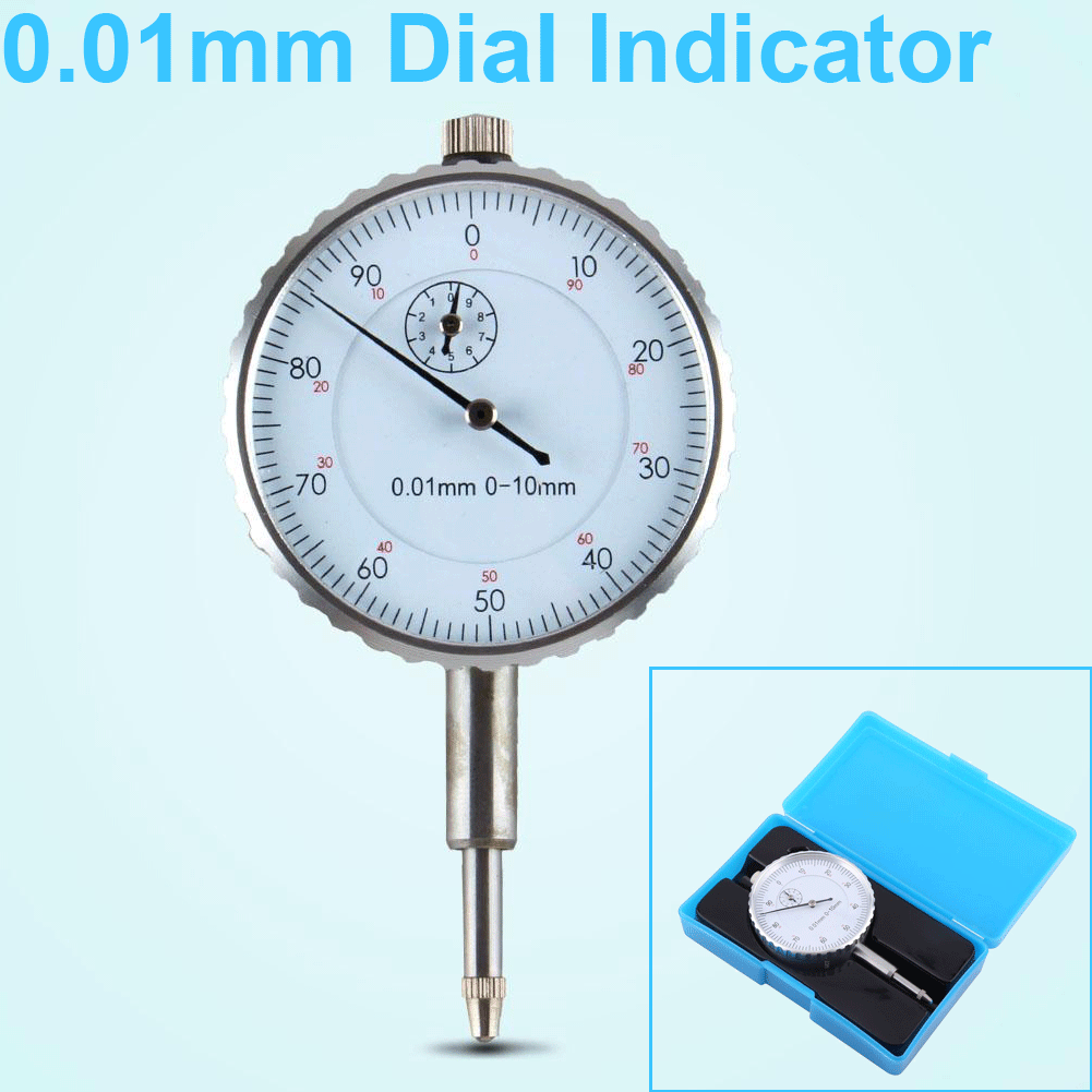 ANENG 0-10mm Dial Indicators Indicator Gage Outer Measuring Indicator Gauge 0.01mm Accurate Vertical Contact Measuring Tools