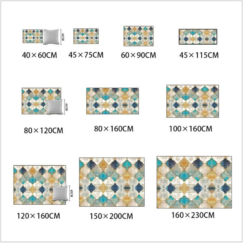 Vintage amerikaanse geometrie marokkaanse etnische stijl slaapkamerdeur woonkamermat tapijt slaapkamer en tapijten voor woonkamer