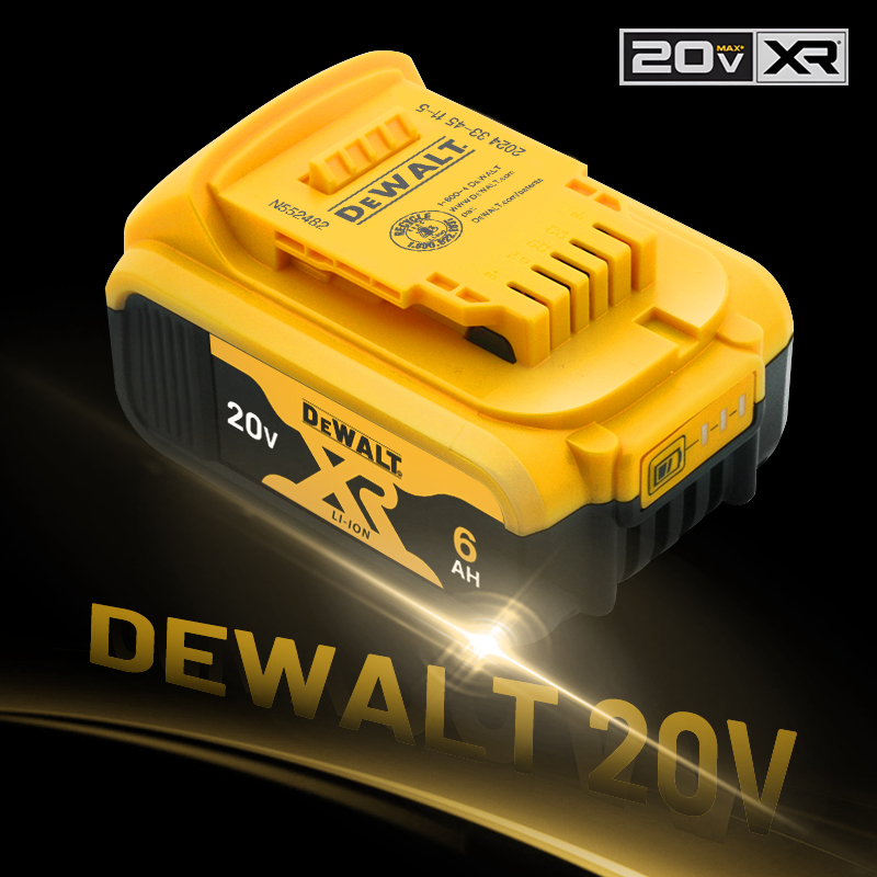 Original DEWALT battery，20V,，6AH， rechargeable lithium-ion battery， DCB115， DCB118,，Dewalt tool battery, dewalt ，DCB1104 charger