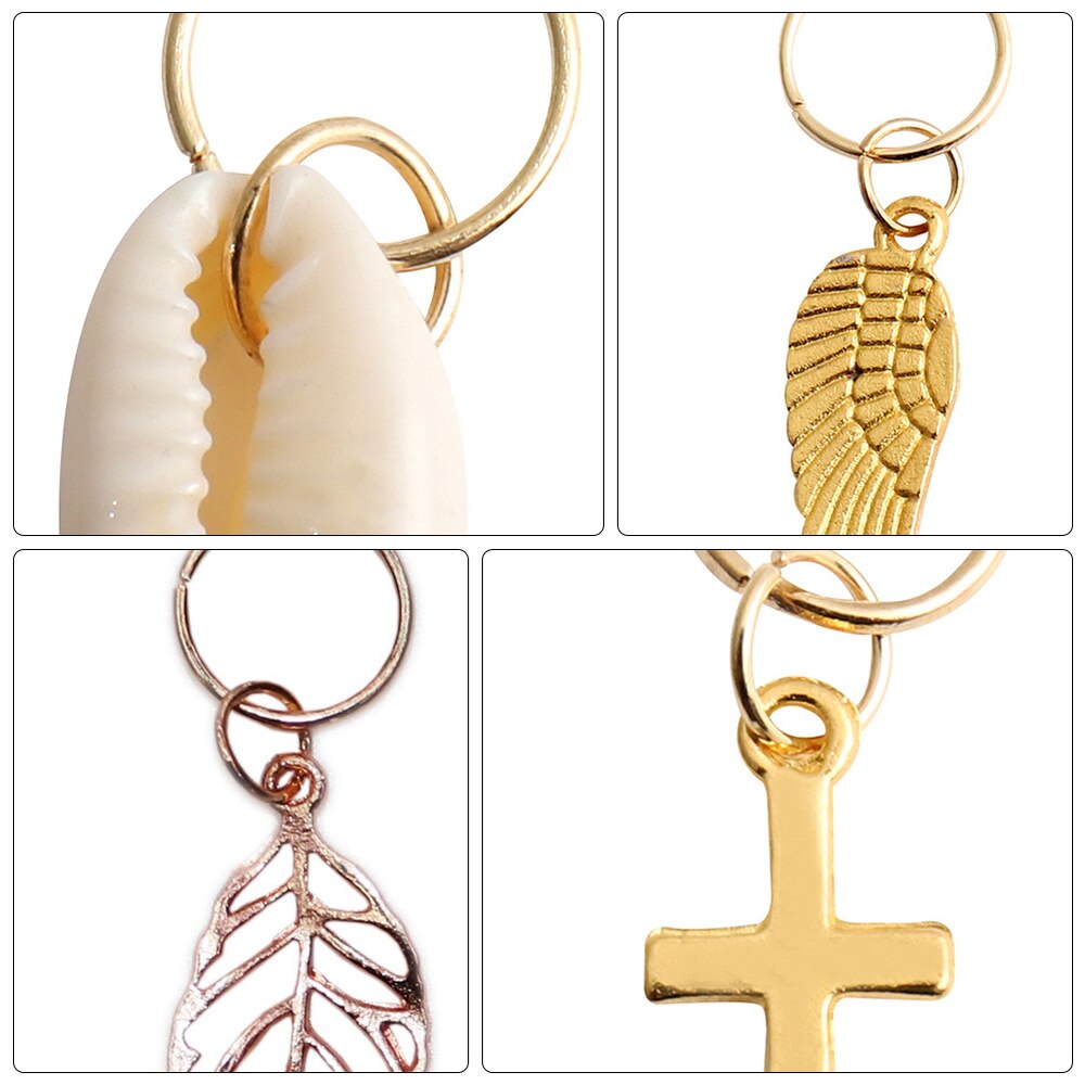 210Pcs Dreadlocks Hairpins Hair Tube Hair Cuffs Hair Headdress Decorative Hair Cuffs Dreadlocks Rings for Decor