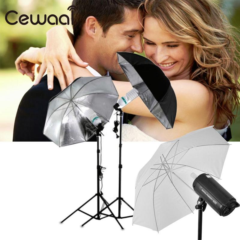 Cewaal kamera 33 " 83cm tommer gennemsigtig hvid fotografering lys fotostudie video flash blød paraply mærke