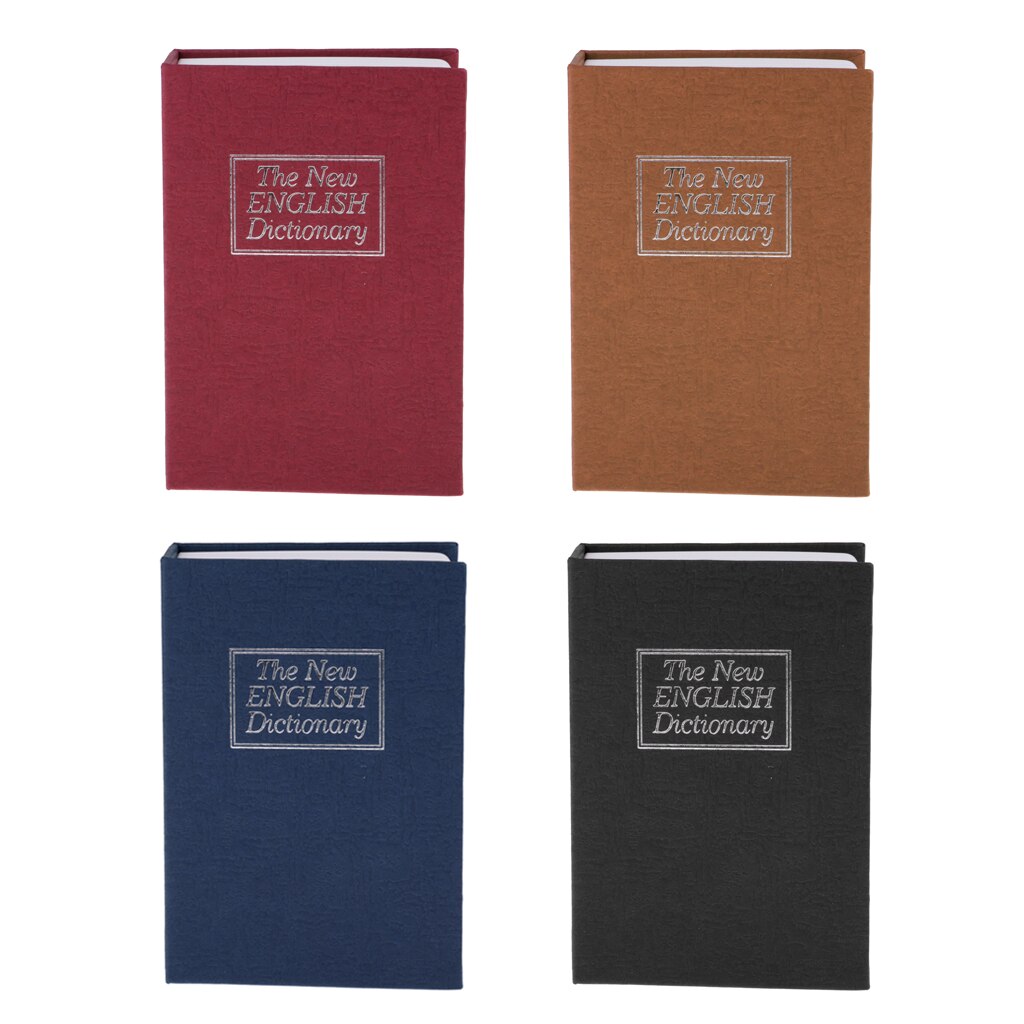 Book Safe with Combination Lock -Home Dictionary Diversion Metal Safe Lock Box