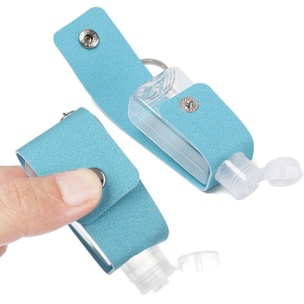 30ml Travel Portable Hand Sanitizer Bottle Keychain Holder Reusable Bottle Hand Washing Gel Storage Bottle With Keychain Carrier