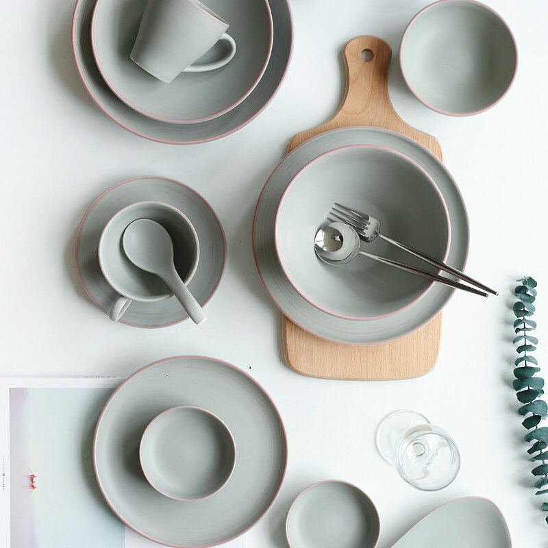 Japanese Ceramic Tableware Rice Bowl Soup Dish Fish Seasoning