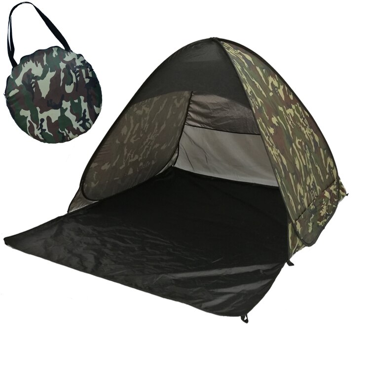 Outdoor Recreation Tourism Tents Automatic Packable Camping Tent UV-protection Pop Up Beach Tent Waterproof Mini Tent: camouflage