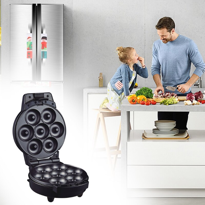 Non-stick Surface 7 Grid Biscuit Maker Machine Cake Making Mould Electric Baking