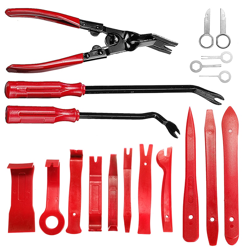 19pcs/set Different Trimming Tools Car Audio Trim Removal Tool Pliers Accessories Suitable For Most Cars
