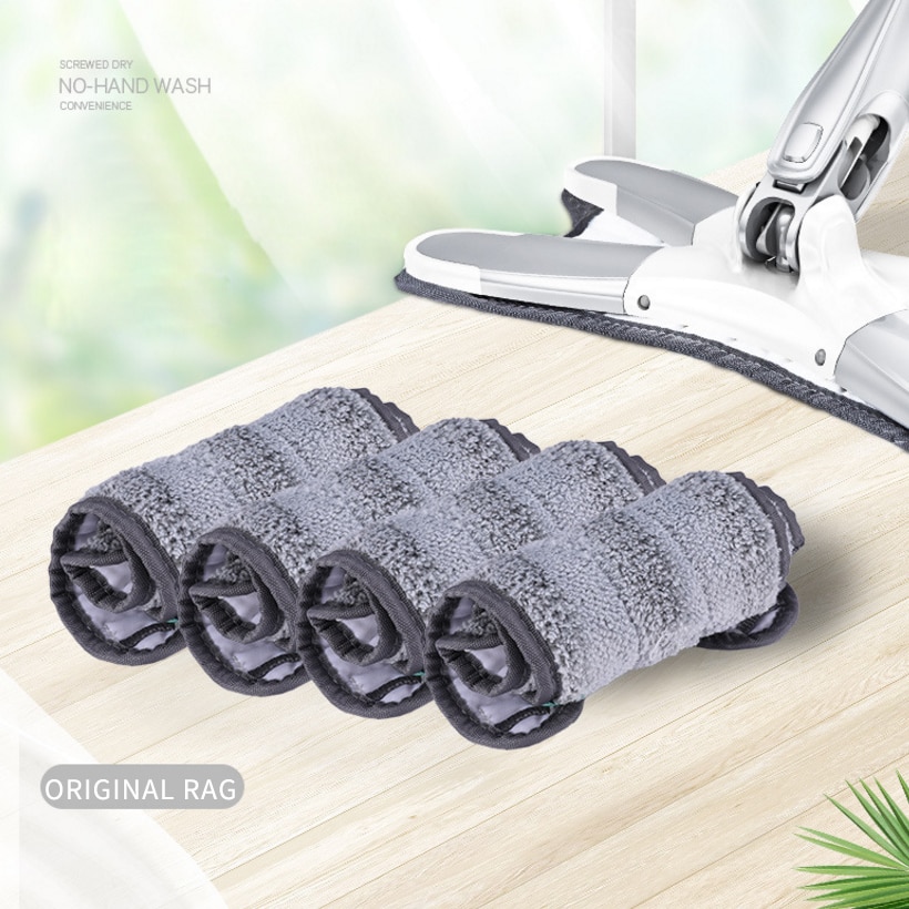 Mop Cloth Floor Mops Self Wringing Microfiber Mops For Floor Cleaning 360 Degrees With RP Ceramic Cleaning Tiles
