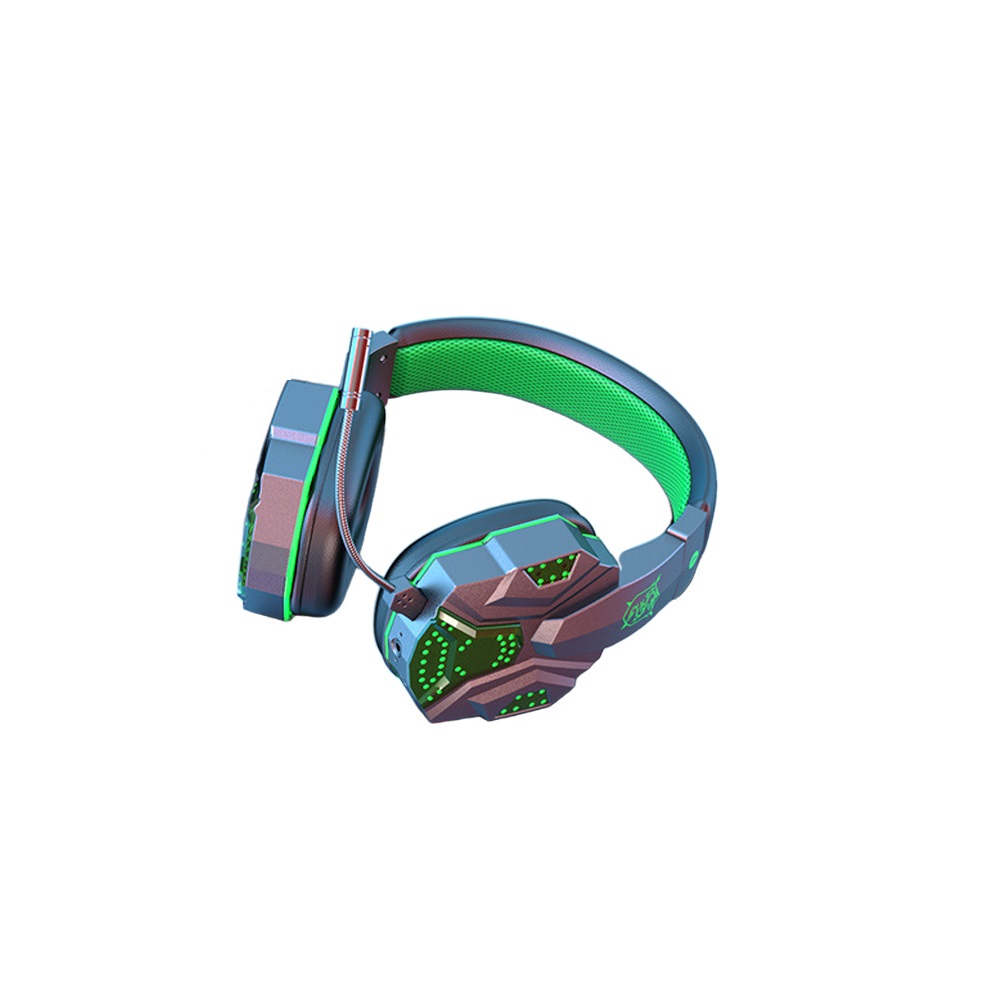 SY-T830 Bluetooth-compatibl5.1 Gaming Headset Gamer Wireless Headphone With Noise Cancelling Microphone Wired Earphone For Phone: green