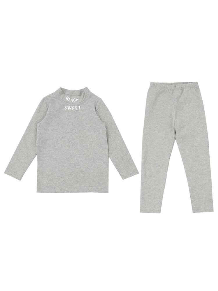 Roupa interior térmica das crianças do bebê algodão outono e inverno roupas infantis crianças coreano qiuqiu qiu meninos conjunto de duas peças