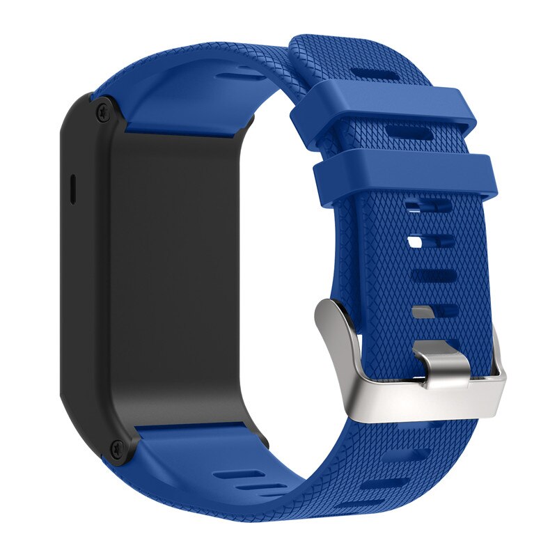 Sport silikonrem för garmin vivoactive hr handledsrem armband band band för garmin vivoactive hr utbytesband armring: Blå