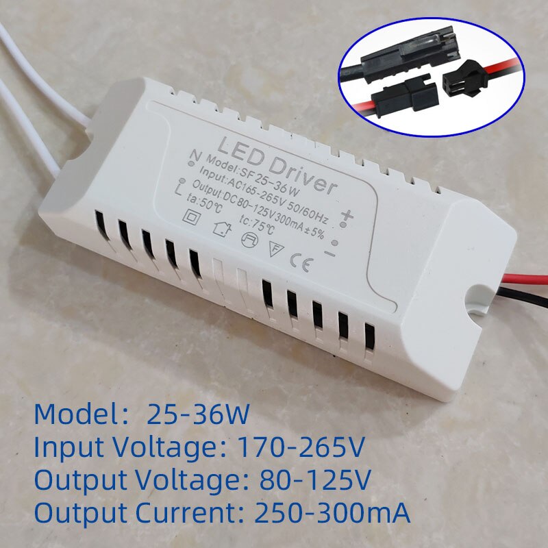 LED Driver 3W 5W 7W 9W 10W 12W 15W 18W 20W 24W 36W Power Supply Unit Downlight Lighting Transformers Adapter For LED Lights DIY: green