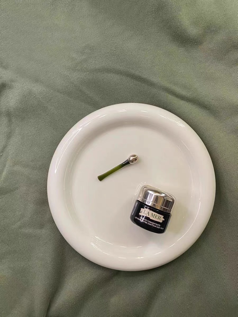 Keramisk tallerken fad hvid service porcelæn smykke tallerken køkken tallerken snack tallerken