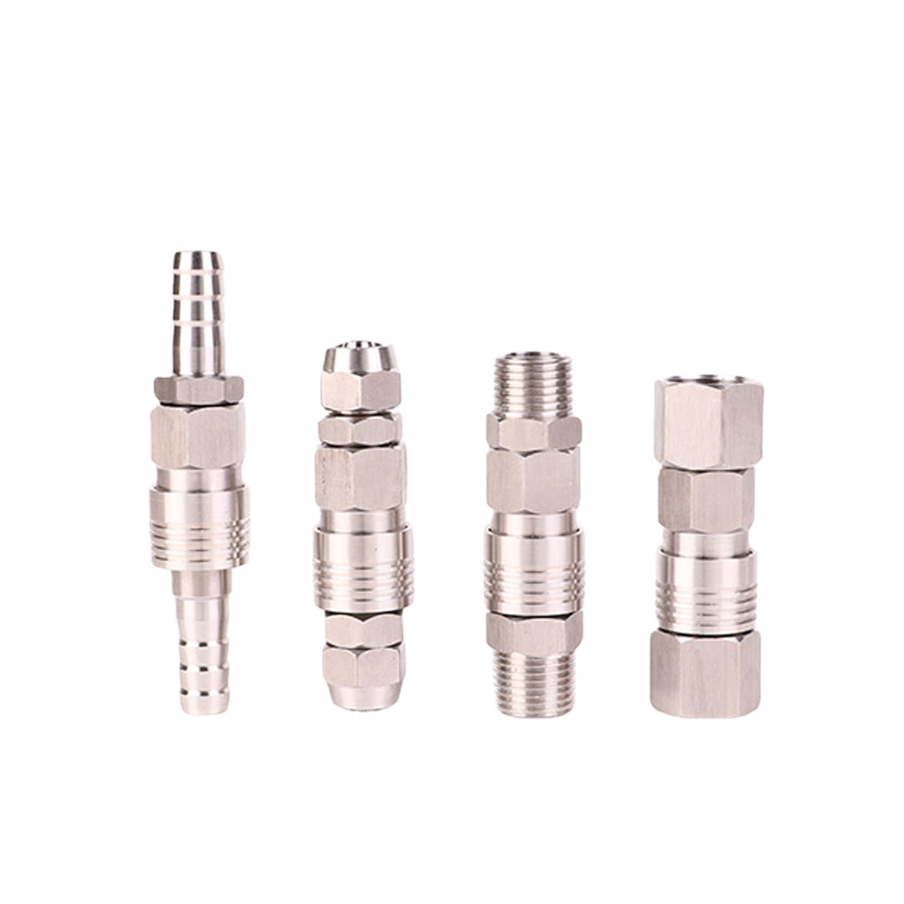 Adaptador de conector rápido para compresor de aire, accesorio neumático de lengüeta de manguera de 1/4 ", 3/8", 1/2 ", BSP x 6/8/10mm