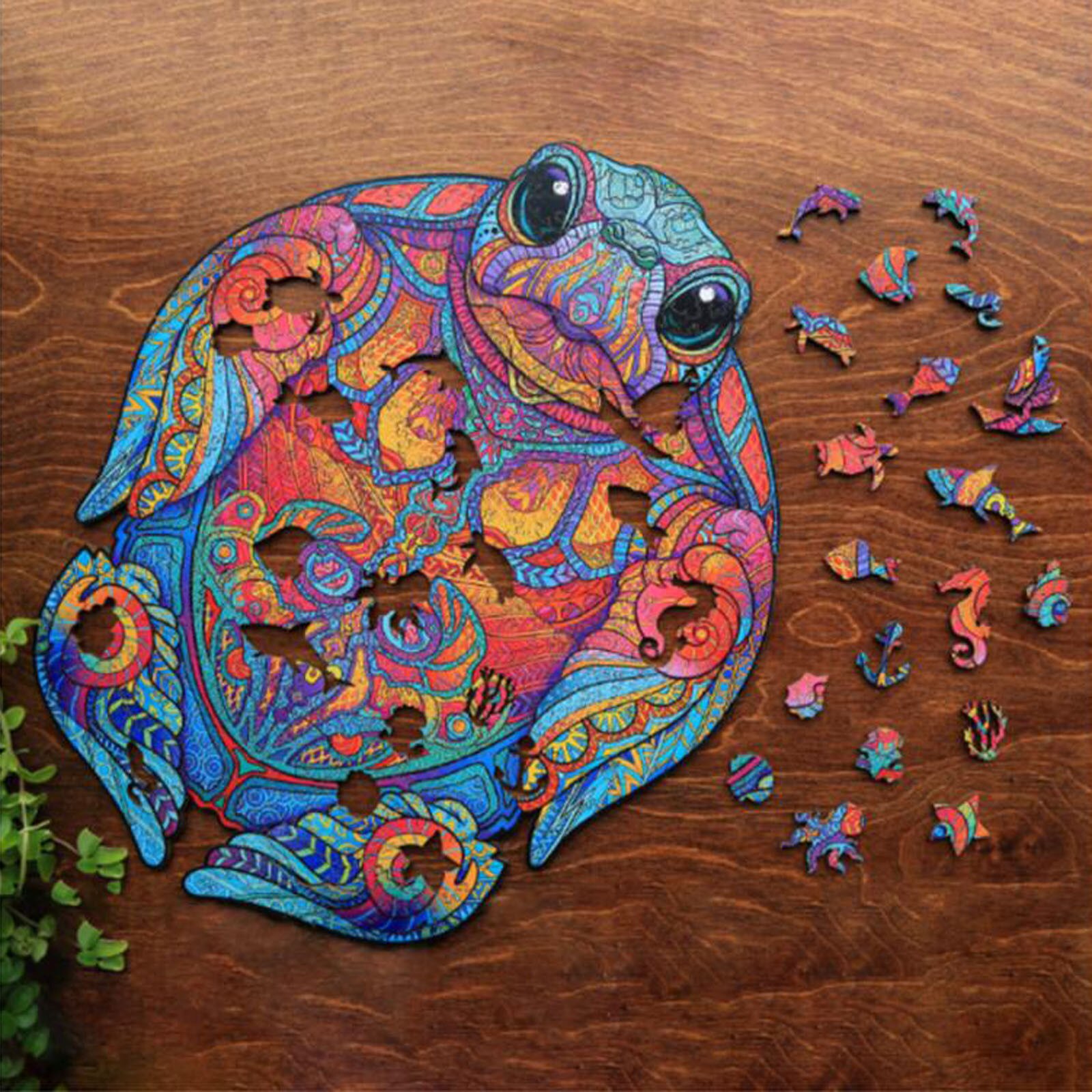 Schildpad 3d Onregelmatige Puzzel Houten Puzzel Volwassen Kinderen Educatief Cadeau Dinosaurus Onregelmatige Puzzel Papier