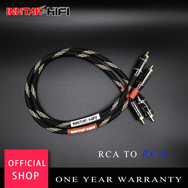 2 Stks/paar 4N-OFC Professionele Audio Grade Rca Kabel/Budweiser Mannelijke Rca Naar Rca Hifi Audio Kabel Voor Versterker Dac tv/0.2M- 5M