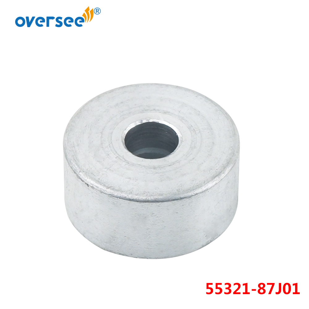 55321-87J01 Zinc Anode For Suzuki Outboard Motor Four Stroke Round Zinc 55321-87J00