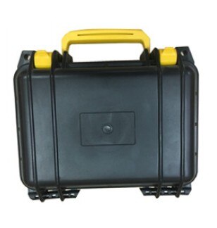 240*200*110mm Portable plastic tool case waterproof toolbox Moisture proof box Equipment instrument Safety box with sponge: Black