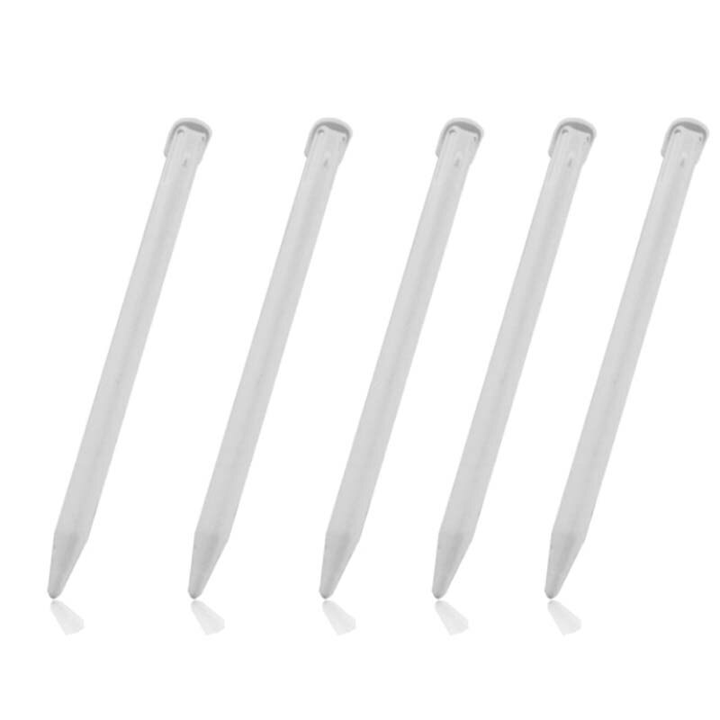 100 stks/partij Plastic Vervanging Voor Nintend 3DS XL 3DS LL Stylus Touch Screen Touch Pen Zwart/wit: white