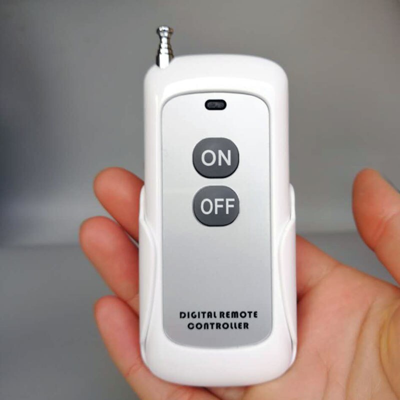 ANNTEM 110V-220V Lamp pump motor oil pump LED Long Distance One Way High Power 3000W Remote Control Switch: OFF-ON emitter