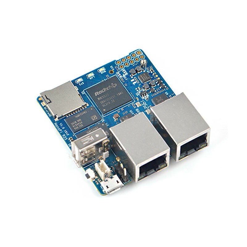 FriendlyARM NanoPi R2S GSM sistema RK3328 mini router gigabit dual Puerto 1GB de memoria de gran tamaño
