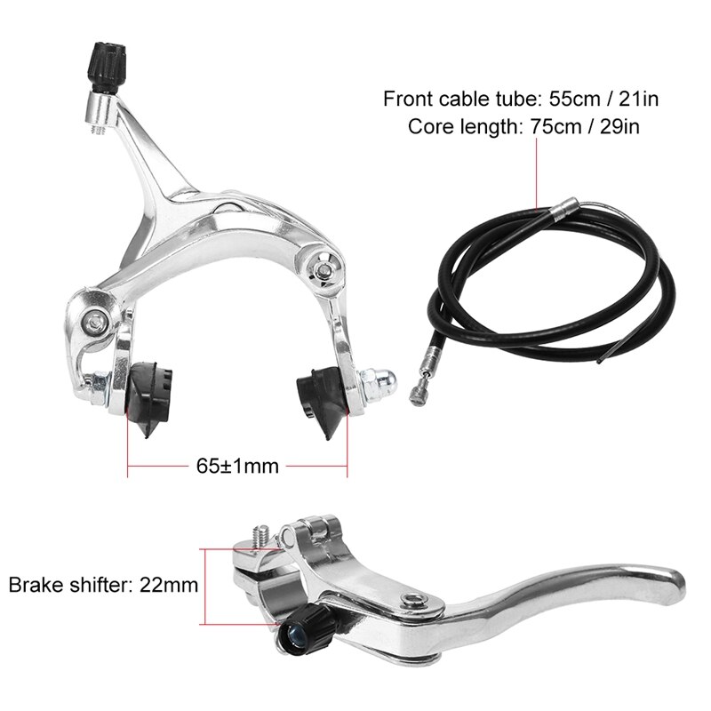 Fixie Racefiets Cruiser Rem Set Bike Brake Kit Fiets Remklauw Kit Side Pull Rem Set Voor Meest Fixie fiets