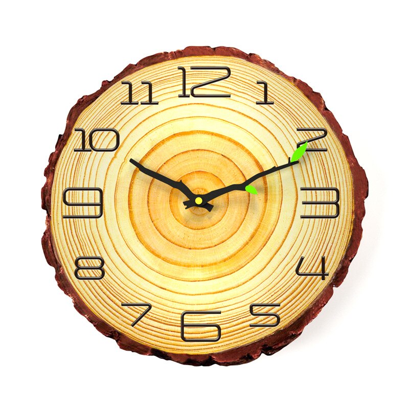 12 zoll Vintage Holz Wanduhr Moderne Vintage Rustikalen Retro Uhr Home Büro Cafe Art Große Wand Uhr 30 cm: NO 10