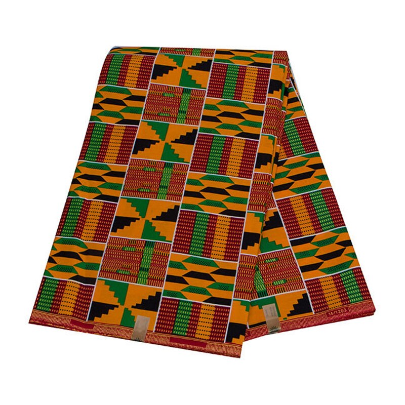 Blød klassisk ankara afrikanske prints kente stof ægte voks pagne 100%  bomulds top africa syemateriale til kjole africa patchwork: 1 gård