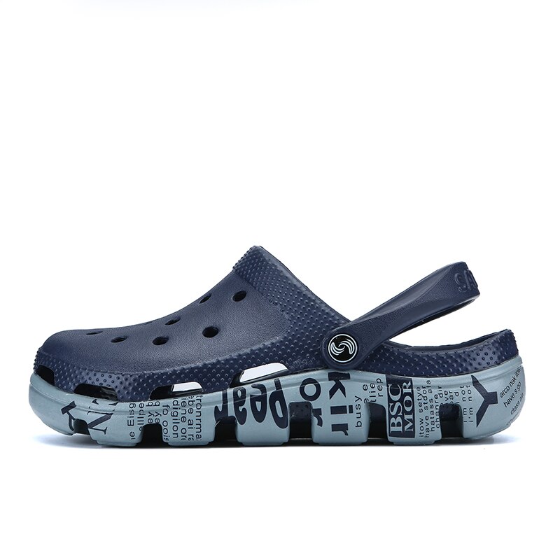 Herrskor sandaler platåtofflor herrskor sandalier sommar strandskor sandaletofflor sandalet hombre sandali: Blå / 45