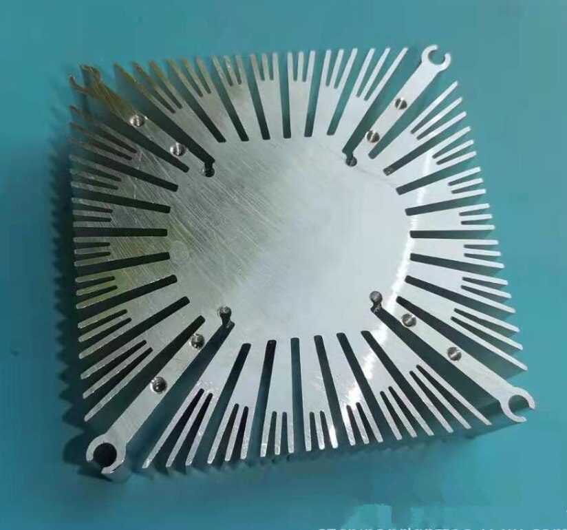 Disipador de calor LED cuadrado de 97x20mm, radiador de aluminio de 50W, para trabajo de refrigeración de chip led alto de 50W: only Heatsink