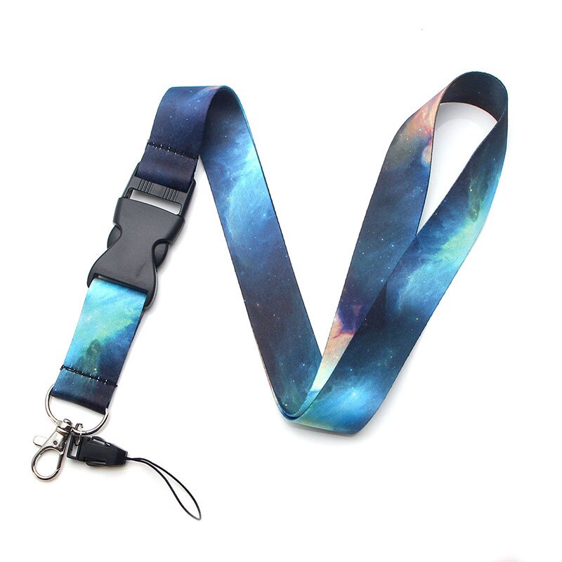 Cordón de estrella nebulosa, insignia de identificación, cuerda para teléfono móvil, llavero, correas para el cuello, accesorios, cintas,: 3