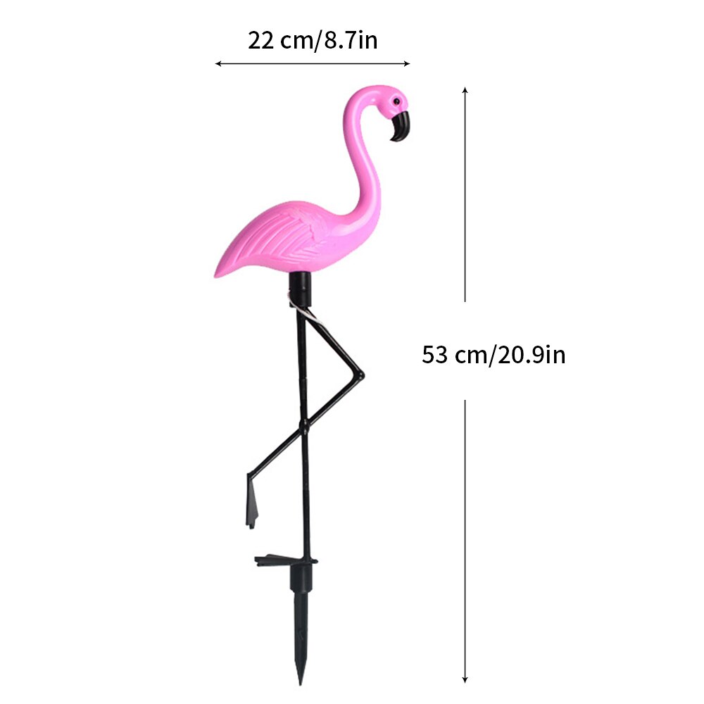 Flamingo led aurinkovalo pylväs valot aurinkoenergialla ulkona led polku nurmikko piha patio puutarha lamput polku valot koriste: Vaaleanpunainen 1 kpl