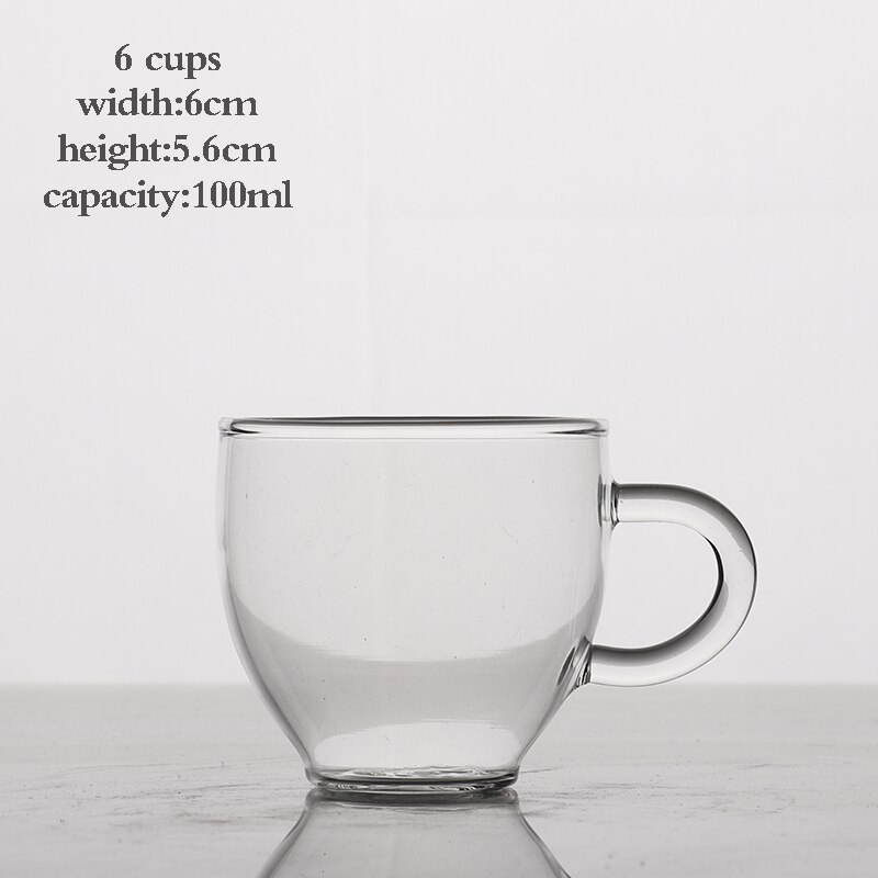 Goede Clear Borosilicaatglas Theepot Met 304 Roestvrijstalen Theefilter Zeef Hittebestendige Losse Blad Thee Pot Tool Ketel Set: Style nine 6 cups