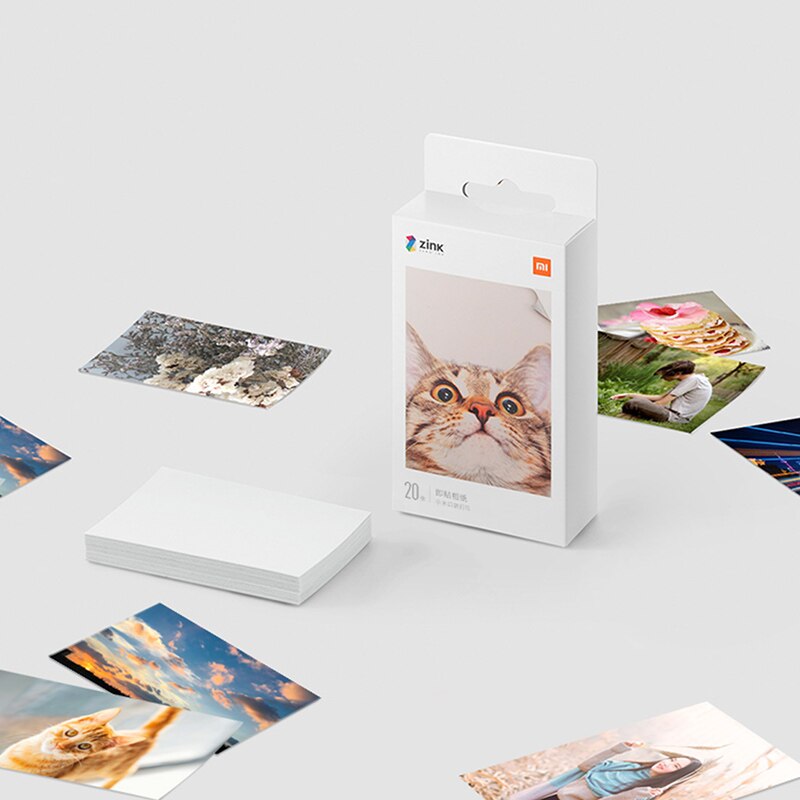 Xiaomi Mijia AR – imprimante de poche Mi ZINK, feuilles d&#39;impression Photo auto-adhésives pour Xiaomi 3 pouces Mini imprimante Photo de poche